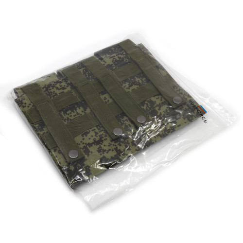 Подсумок поясной Rusforce Tactical Pouch Triple закрытый для 3-х магазинов АК Цифра