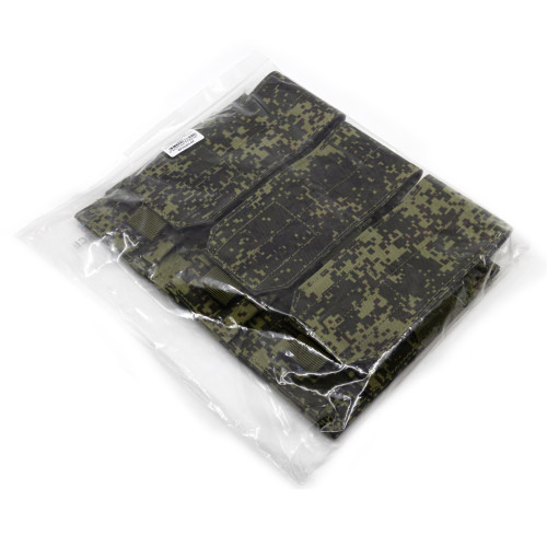Подсумок поясной Rusforce Tactical Pouch Triple закрытый для 3-х магазинов АК Цифра