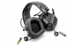 Наушники активные стрелковые Earmor ME4-BK-NOGEL 22-82 ДБ Чёрный