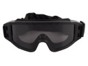Очки-маска баллистические тактические ShotTime Puma, защитная, оправа чёрная, линза серая