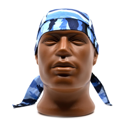 Бандана Стикхант Tactical BDU на завязках 100% Хлопок Мультикам (Синий)