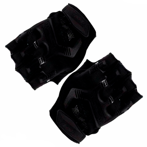 Перчатки тактические Outdoor Gloves Adventure укороченные прорезиненные Чёрный