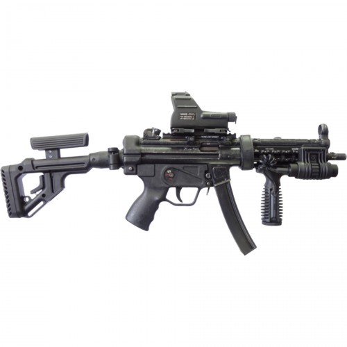 Приклад нетелескопический Fab Defense UAS-MP5 для MP5 с упором для щеки Чёрный
