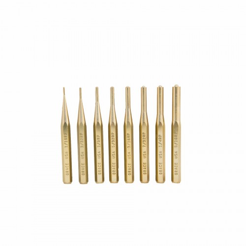 Выколотки Grace USA (GR-BRP-8) для выколачивания штифтов Латунь 8 шт