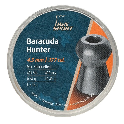 Пульки для пневматики HN Baracuda Hunter Экспансивные 4.5 мм 0.68 г (400 шт)