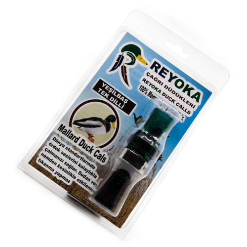 Манок духовой на утку крякву Reyoka Ordek Bir 1 лепесток Зелёный / Чёрный