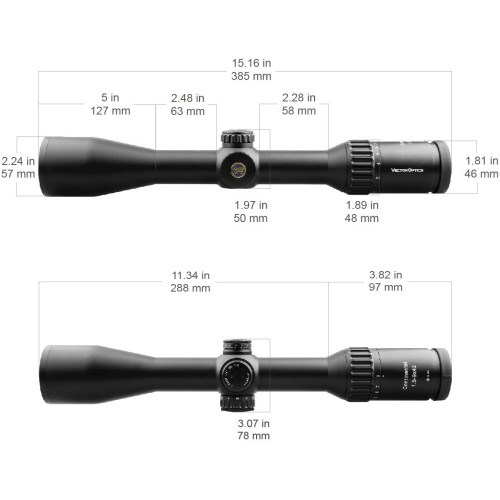 Прицел оптический Vector Optics Continental X6 1.5-9X42 IR SFP FP WP (SCOM-23P) Сетка 4A