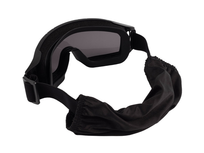 Очки-маска баллистические тактические ShotTime Puma, защитная, оправа чёрная, линза: прозрачная, желтая, серая, чехол