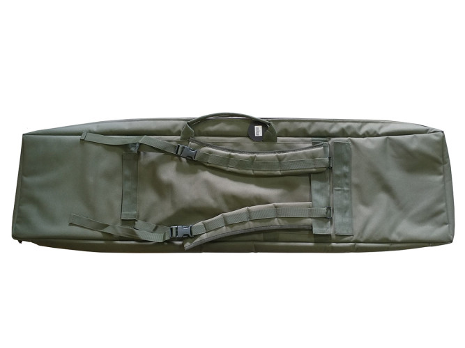 Кейс VEKTOR А-12з для оружия тактический с лямками и разделителем 120х30x6 Зелёный