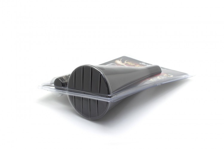 Манок духовой на лося с рупором Buck Expert 69-T с обучающим пособием пластик Чёрный