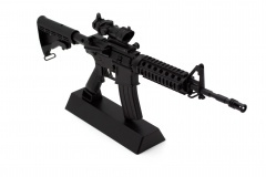 Модель сувенирная в виде оружия Microgun L M4A1 RIS телескопический приклад оптический прицел