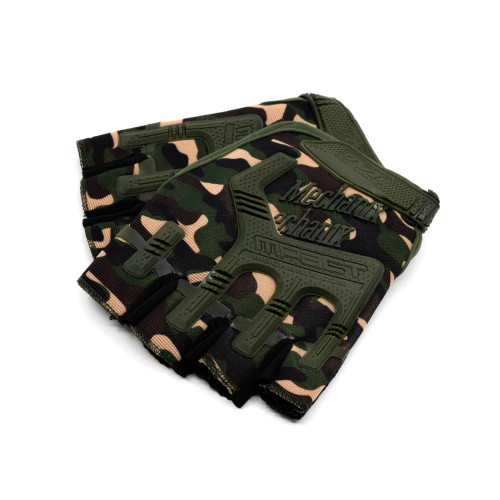 Перчатки тактические Outdoor Gloves Adventure укороченные прорезиненные Мультикам