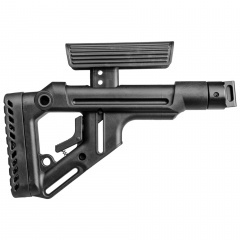 Приклад нетелескопический Fab Defense UAS-SAIGA для АК-74М / АК-100-е / Сайга с упором для щеки Чёрный