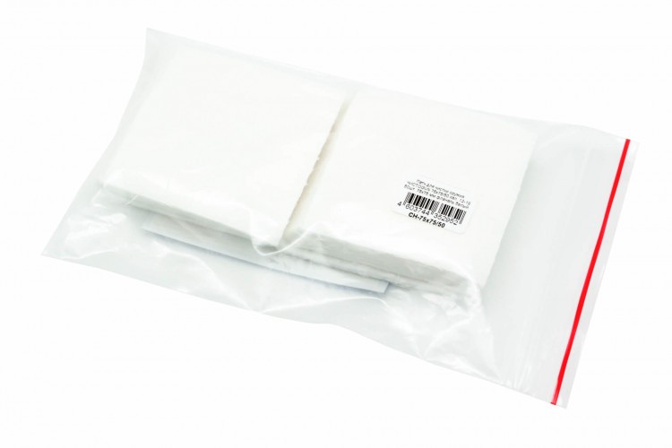 Патч-салфетка фланелевый для чистки оружия ЧИСТОGUN 75x75-50 | Кал. 12-16 | 75х75 мм Белый 50 шт