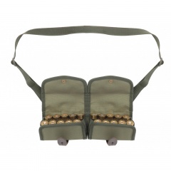 Патронташ плечевой VEKTOR П-35 закрытый двухрядный на 20 патронов 12,16,20 калибра из кордура Хаки