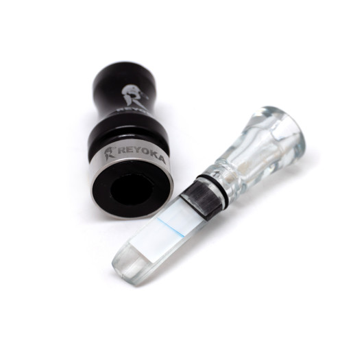 Манок духовой на утку крякву Reyoka Ordek Bir 1 лепесток Чёрный / Прозрачный