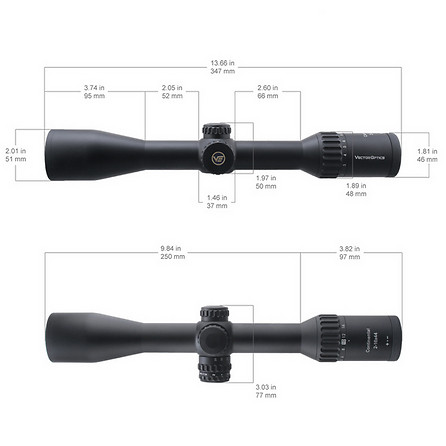 Прицел оптический Vector Optics Continental X8 2-16X44 IR SFP FP WP (SCOM-T39P) Сетка BDC
