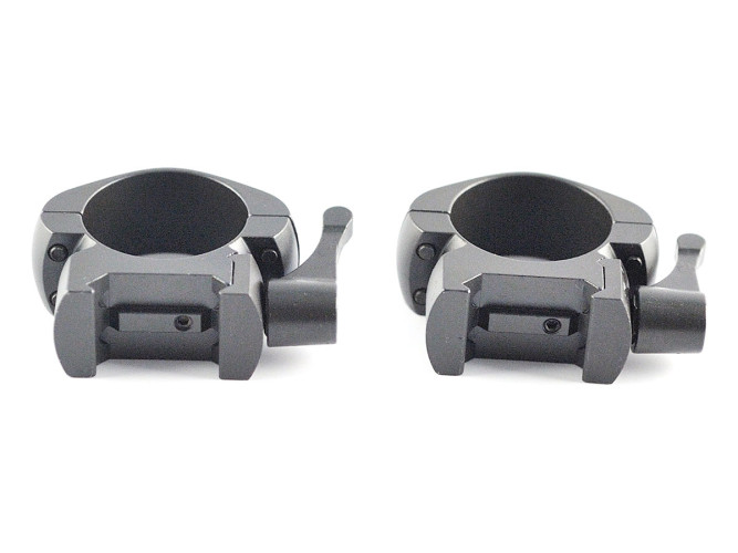 Кольца Nikko Stirling Diamond QR, быстросъемные на Weaver, 25.4мм, низкие, 2 винта, сталь
