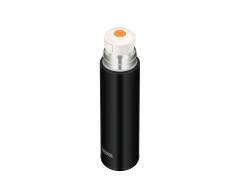 Термос для напитков THERMOS FFM-501 MTBK 0.5L, нержавеющая сталь, с откидным механизмом, крышка-чашка, чёрный