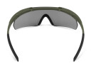 Очки стрелковые ShotTime Caracal защитные зелёные линза серая