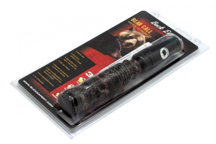 Манок духовой на медведя Buck Expert 77-T (призыв самки, крик детёныша, рёв медведя) Камуфляж