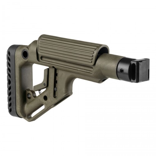 Приклад нетелескопический Fab Defense UAS-SAIGA для АК-74М / АК-100-е / Сайга с упором для щеки Хаки