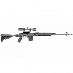Приклад телескопический Fab Defense M4-SVD SB для СВД / Тигр с амортизатором Чёрный