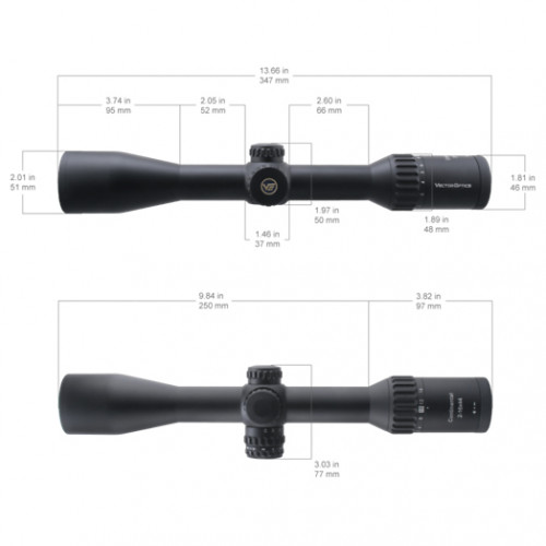 Прицел оптический Vector Optics Continental X8 2-16X44 IR SFP FP WP (SCOM-39P) Сетка 4A