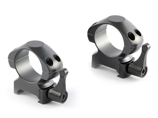 Кольца Nikko Stirling Diamond QR, быстросъемные на Weaver, 25.4мм, средние, 2 винта, сталь