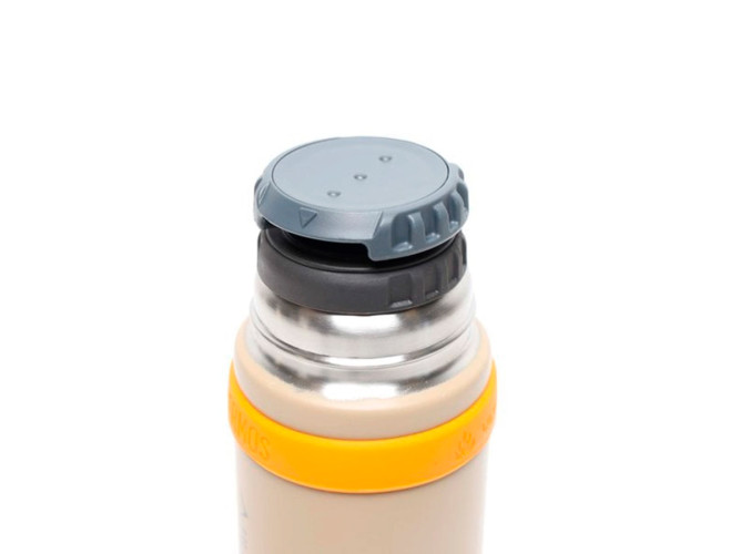 Термос для напитков THERMOS FFX-501 SDBE 0.5L, нержавеющая сталь, винтовая пробка, крышка-чашка, песочный