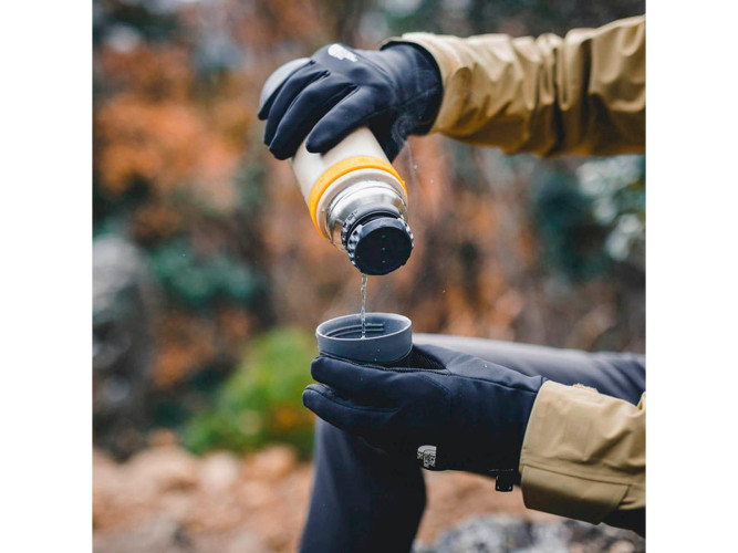 Термос для напитков THERMOS FFX-501 SDBE 0.5L, нержавеющая сталь, винтовая пробка, крышка-чашка, песочный