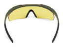 Очки стрелковые ShotTime Caracal, защитные, чёрные, линза жёлтая