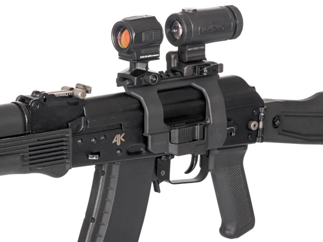 Кронштейн SAG AK TAC боковой быстросъёмный Picatinny/ACOG