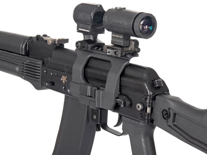 Кронштейн SAG AK TAC боковой быстросъёмный Picatinny/ACOG