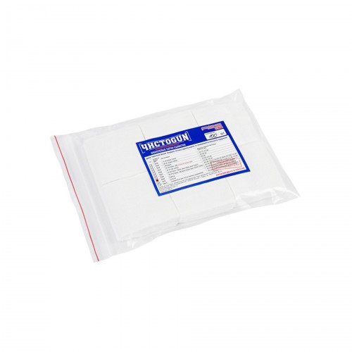 Патч-салфетка фланелевый для чистки оружия ЧИСТОGUN 60x60-100 | Кал. 12-28 | 60х60 мм Белый 100 шт