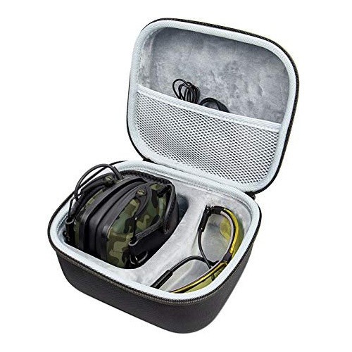 Наушники активные стрелковые Awesafe GF01LC 22-82 ДБ с чехлом Мультикам (Зелёный)