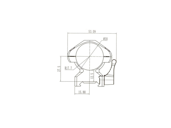 Кольца Nikko Stirling Diamond QR, быстросъемные на Weaver, 30мм, высокие, 4 винта, сталь