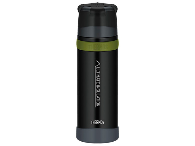 Термос для напитков THERMOS FFX-751 MTBK 0.75L, нержавеющая сталь, винтовая пробка, крышка-чашка, чёрный