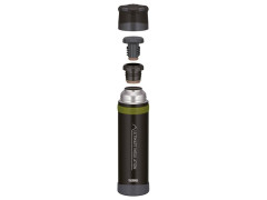 Термос для напитков THERMOS FFX-751 MTBK 0.75L, нержавеющая сталь, винтовая пробка, крышка-чашка, чёрный