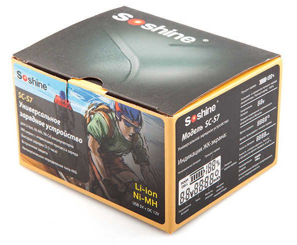 Универсальное зарядное устройство Soshine SC-S7 с LCD дисплеем