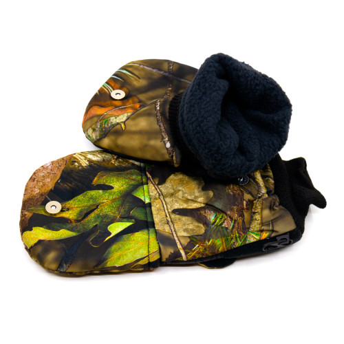 Рукавицы Стикхант Сибирь Про зимние непромокаемые трансформеры Лес осенний