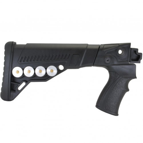 Приклад телескопический DLG Tactical TBS Utility (DLG20003) для Сайга-12 / Сайга-20 / Сайга-410 с патронташем