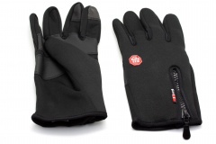 Перчатки тактические RusForce Tactical Sport демисезонные непромокаемые полноразмерные I-Touch Черный