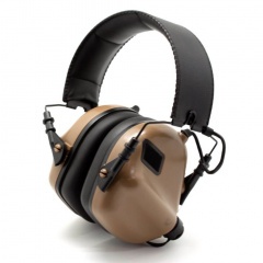 Наушники активные стрелковые Earmor ME4-CO-NOGEL 22-82 ДБ Койот