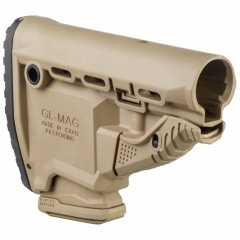 Приклад телескопический Fab Defense GL-MAG с отсеком для магазина Койот