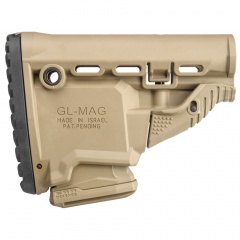 Приклад телескопический Fab Defense GL-MAG с отсеком для магазина Койот