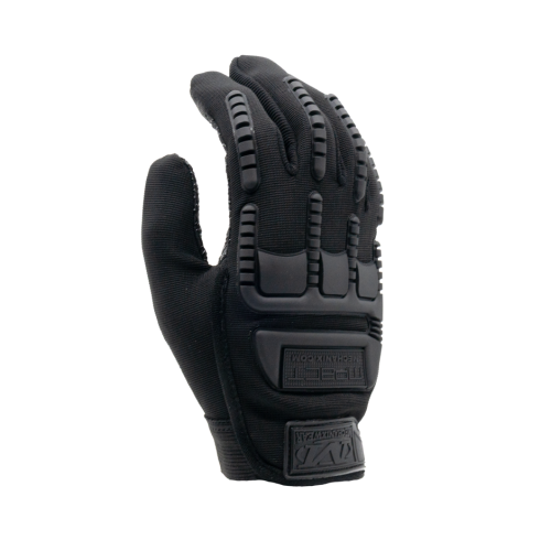 Перчатки тактические Oval RX полноразмерные прорезиненные Чёрный