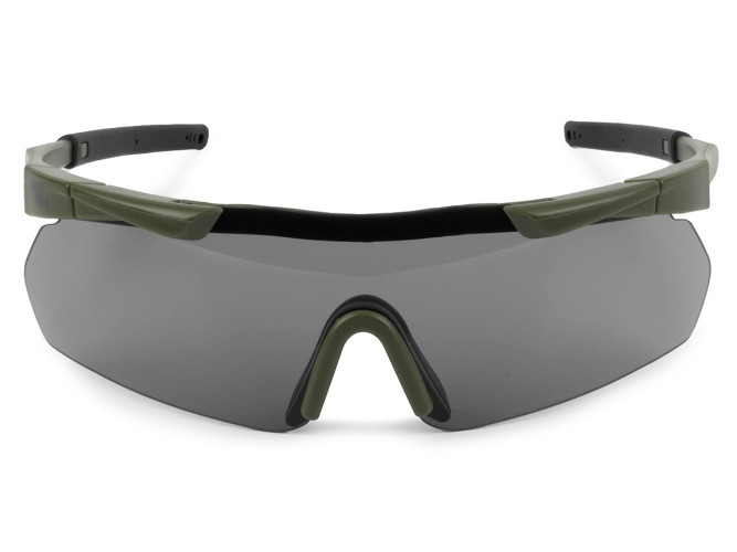 Очки стрелковые ShotTime Lynx KIT, защитные, зелёные, линза: прозрачная, жёлтая, серая, футляр