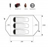 Палатка туристическая Trimm Extreme Vision-DSL для 3-х человек Оранжевый