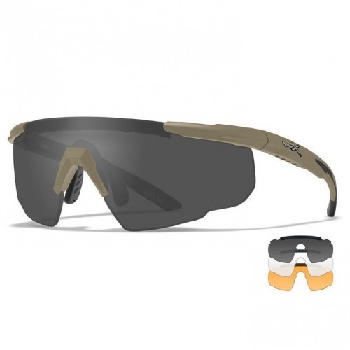 Очки баллистические стрелковые Wiley X Saber Advanced 308T Прозрачные 90% Серые 15% Рыжие 60%